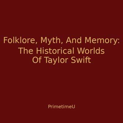 11/10 - 1:00pm ET - Folklore, Myth, And Memory: The Historical Worlds Of Taylor Swift